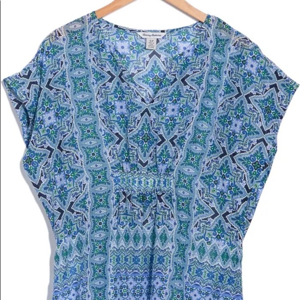 Tommy Bahama Nassau Navy Caftan Large NWT